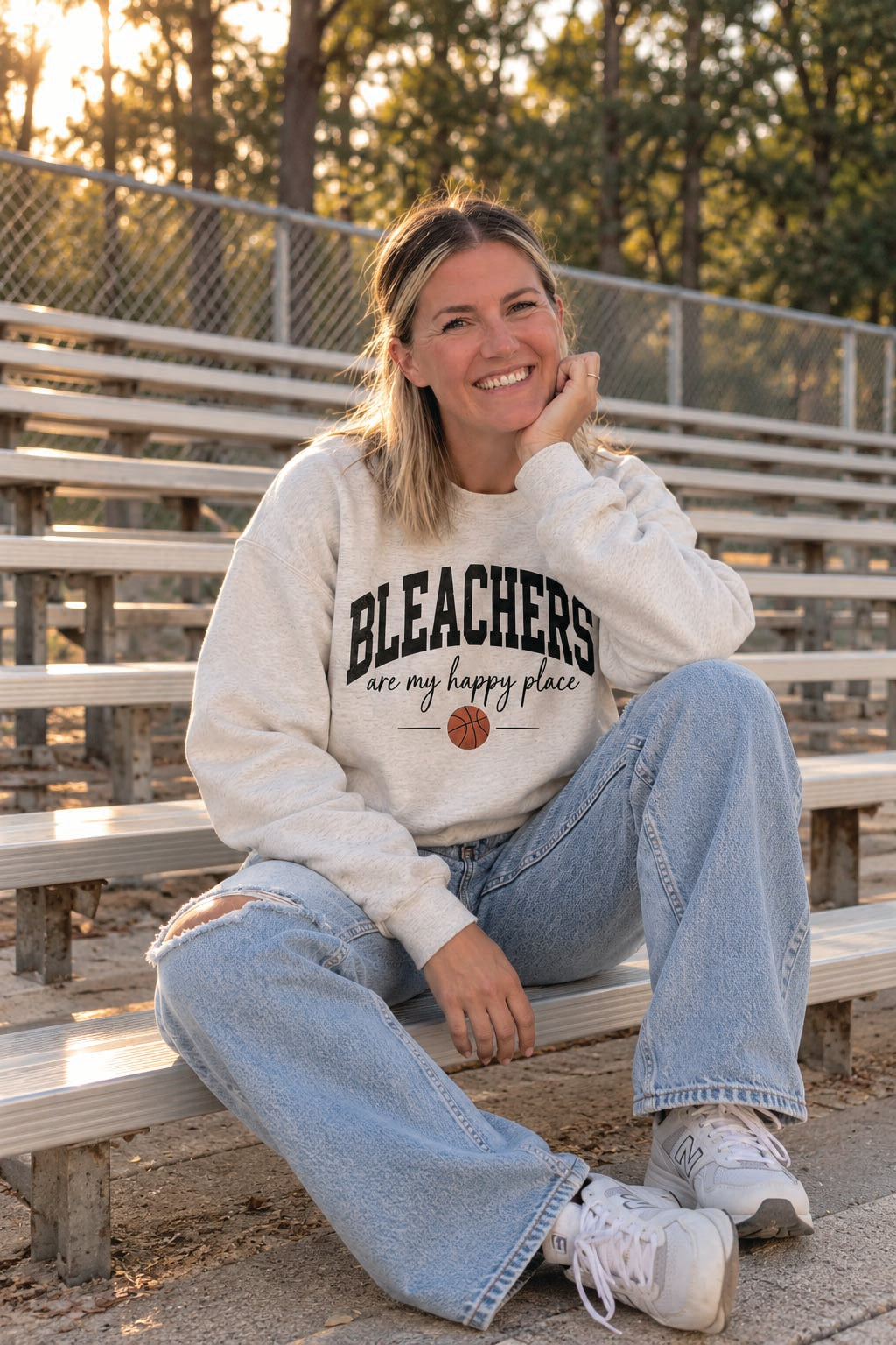 Bleachers Are My Happy Place Sweatshirt