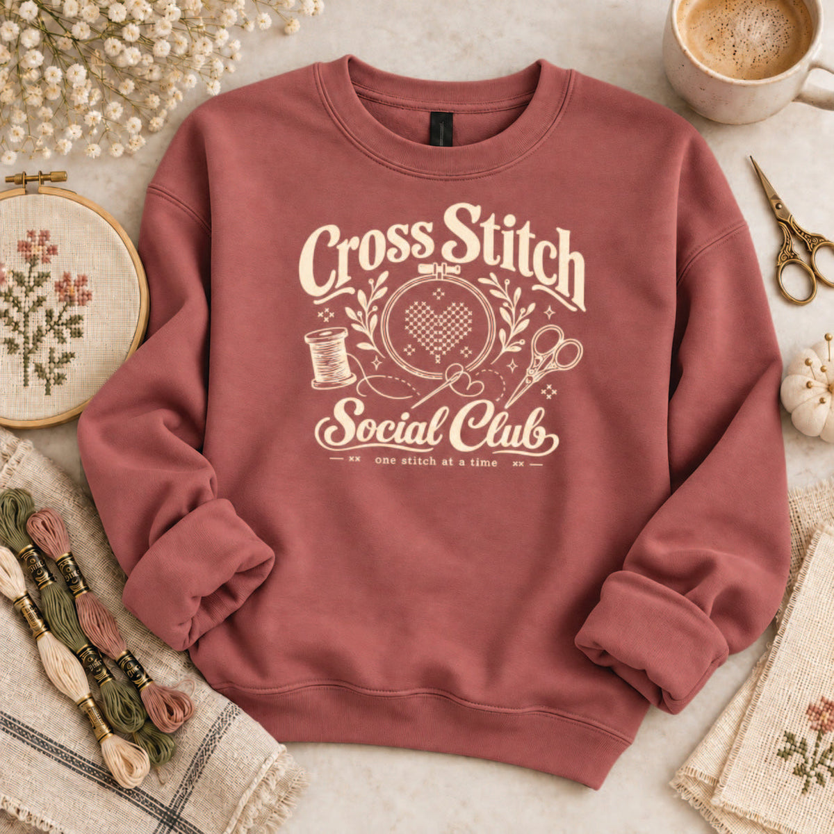 Cross Stitch Social Club Sweatshirt
