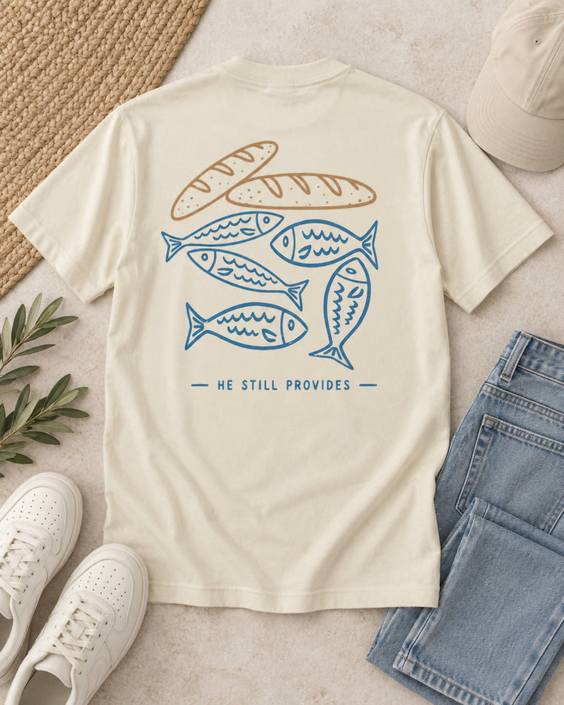 He Still Provides Heavy Tee Faith Lane seven heavyweight tee