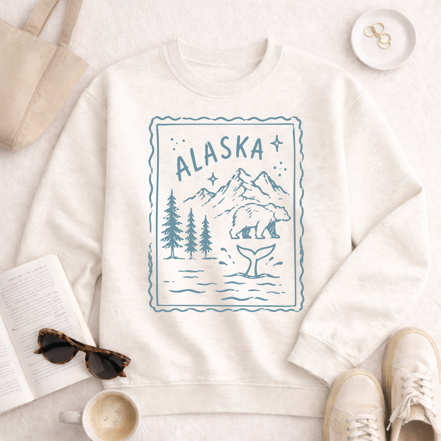 Alaska State Stamp Sweatshirt
