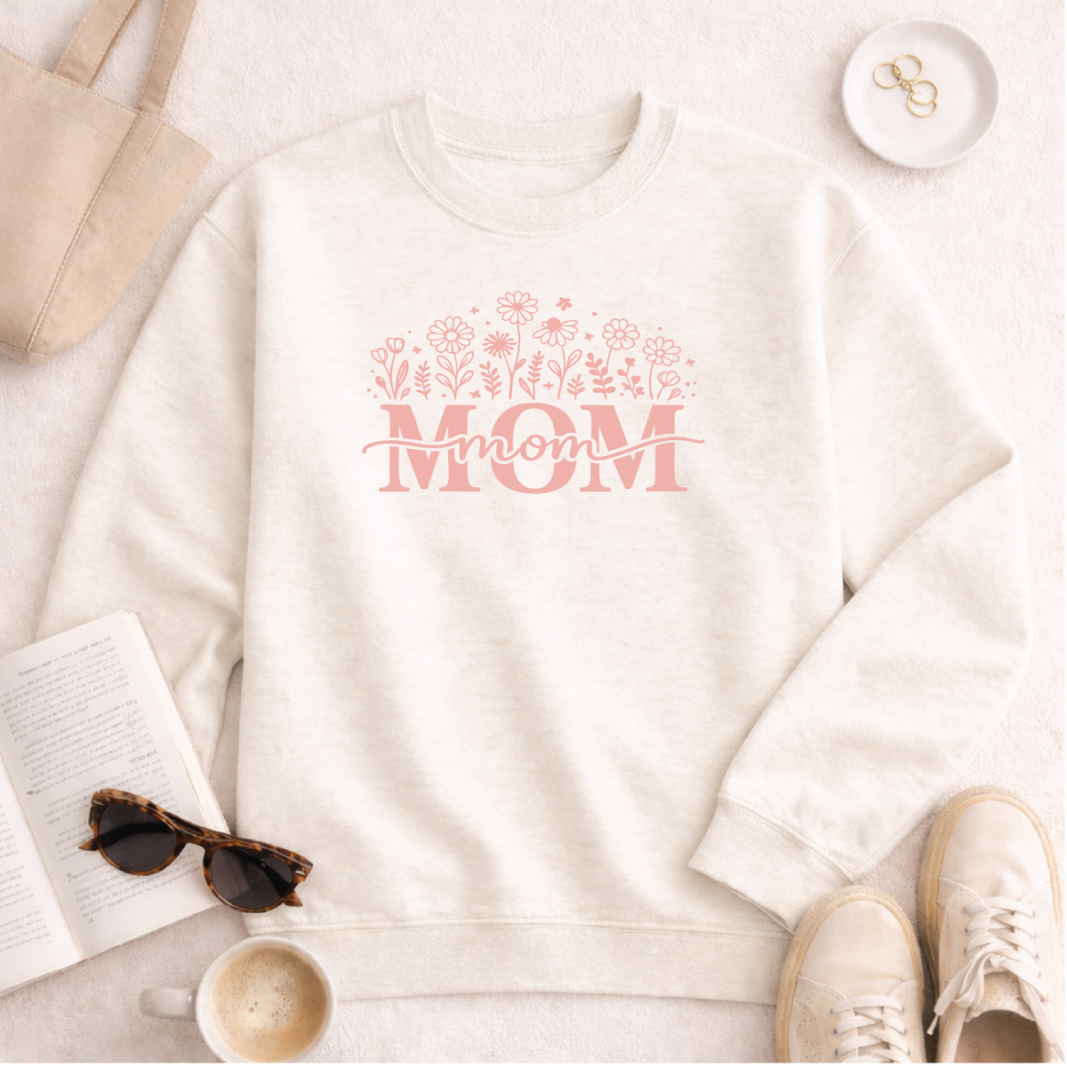 Mom Floral Sweatshirt