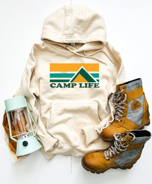 Camp life fleece hoodie Adventure hoodie Lane seven fleece hoodie