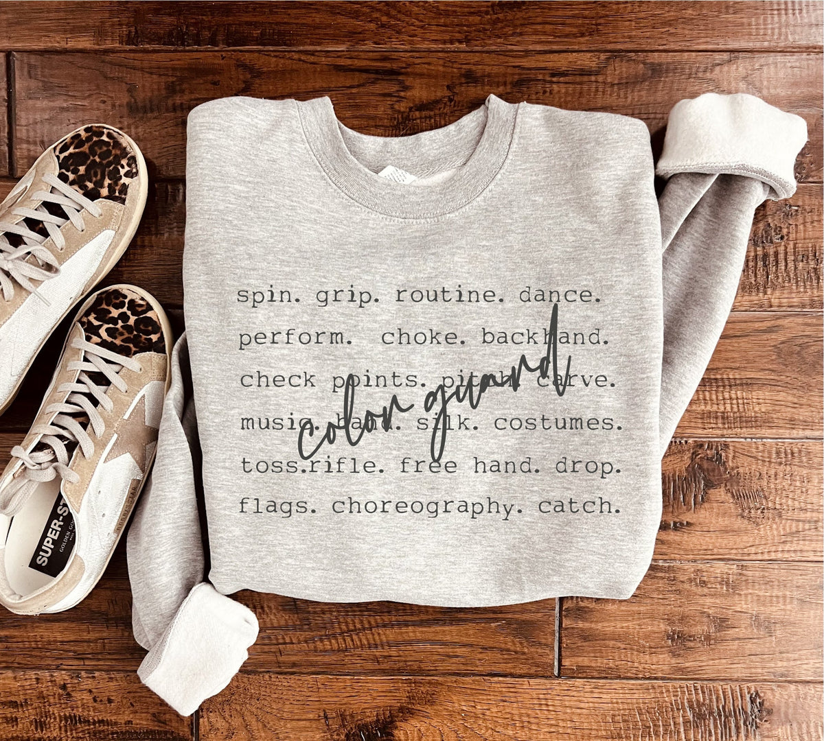 Color Guard words basic sweatshirt Sports collection Gildan 18000 sweatshirt 