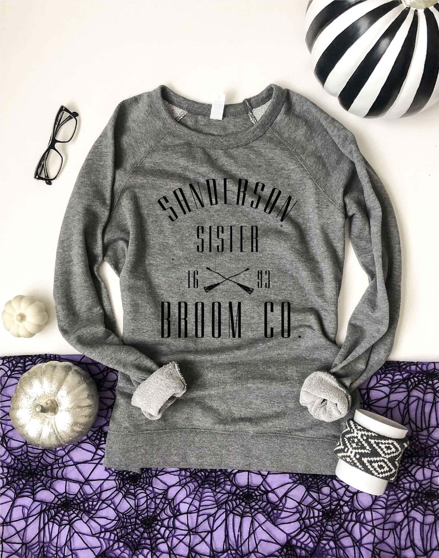 Sanderson sister broom co french terry raglan Halloween French Terry raglan Lane seven French Terry raglan