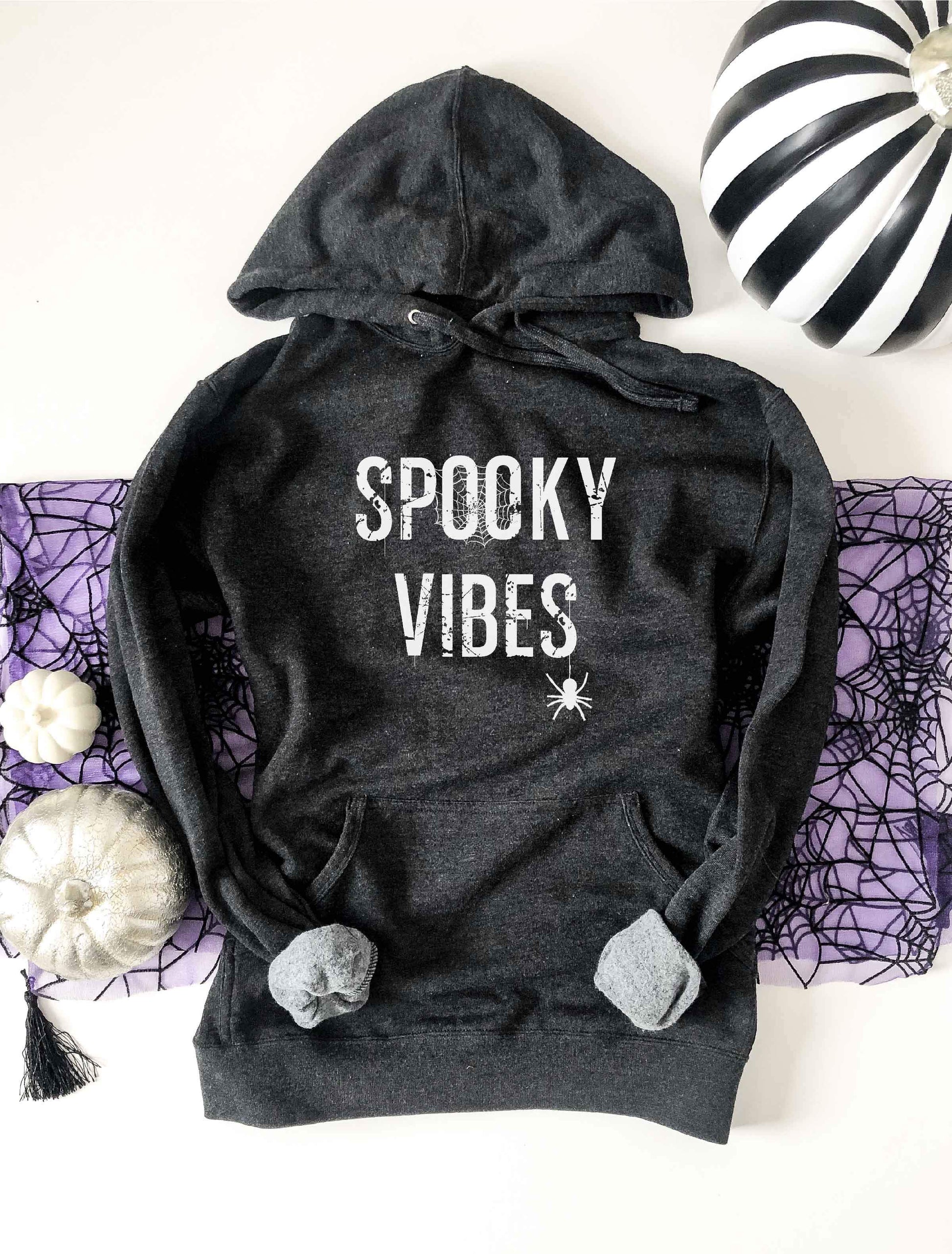 Spooky vibes french terry hoodie Halloween hoodie lane seven french terry hoodie