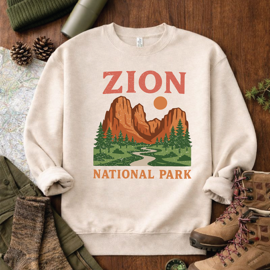 Zion National Park Landscape Sweatshirt
